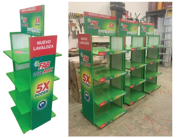 Floor display FAB