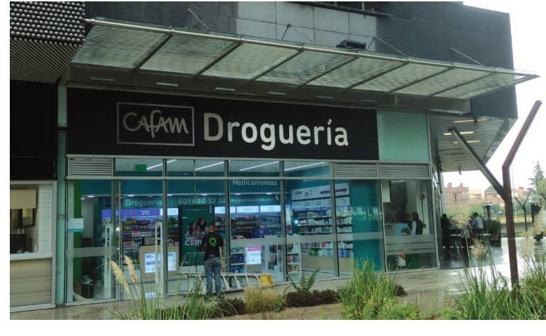 Fachada Droguería Cafam